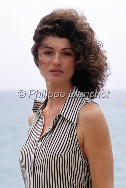 caprice benedetti.JPG - Caprice Benedetti, actrice américaine venue à Cannes en 1994 pour la promotion de "Italian Movie"